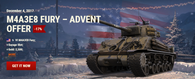 M4a3e8 Fury 19 99 Advent Calendar Day 4 The Armored Patrol